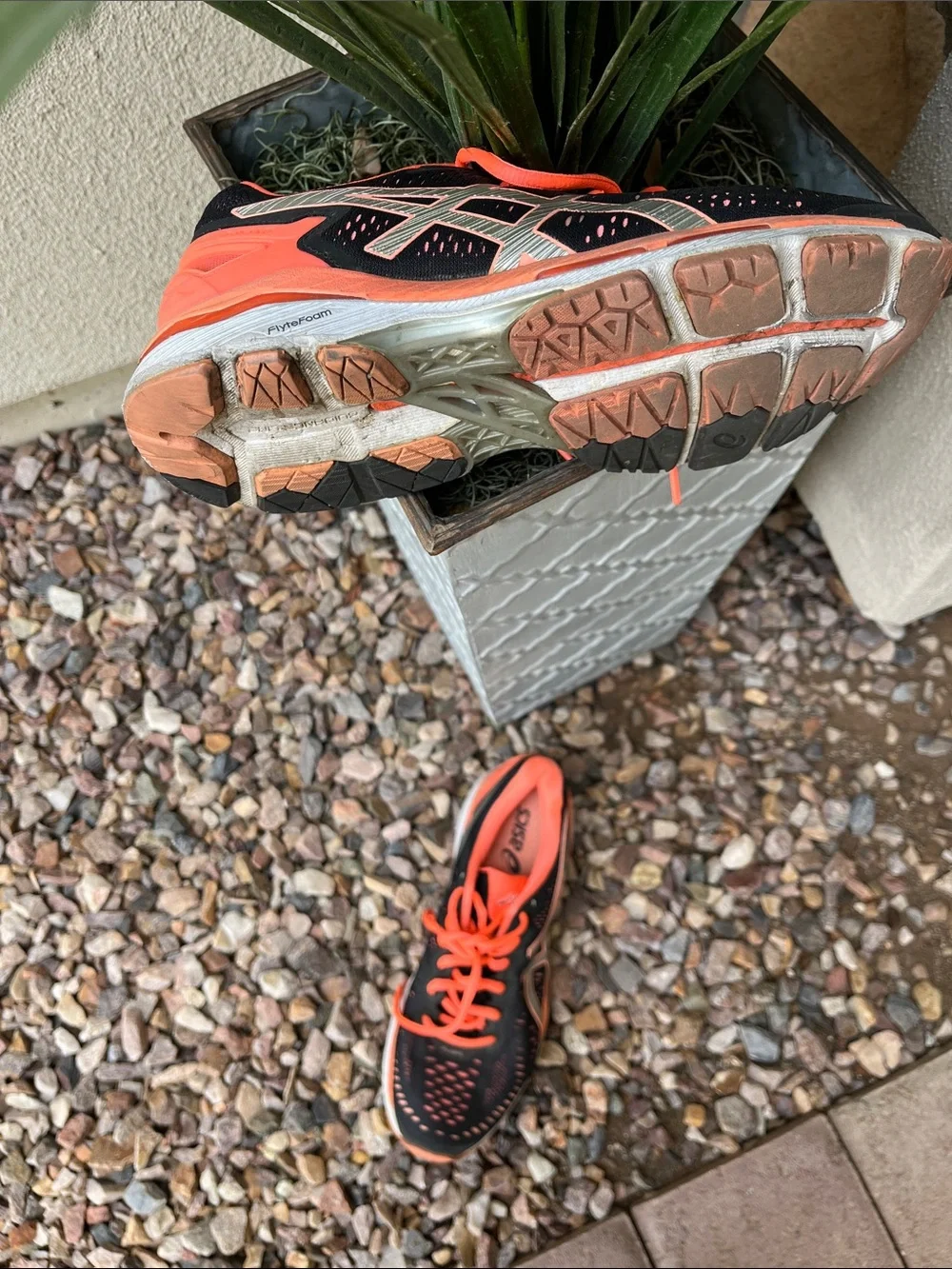 Asics Running shoes women’s 8 1/2 fit me perfectly I wear 7 1/2 regular shoes.